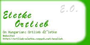 eletke ortlieb business card